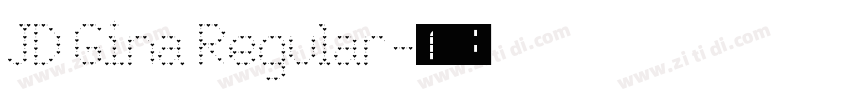 JD Gina Regular字体转换